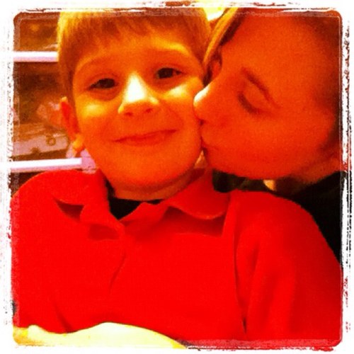 My little boy is my world. Jka.