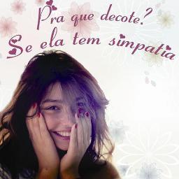 Pra que decote?Se ela tem simpatia, nossa page no facebook: https://t.co/F6LIJYfSIX
