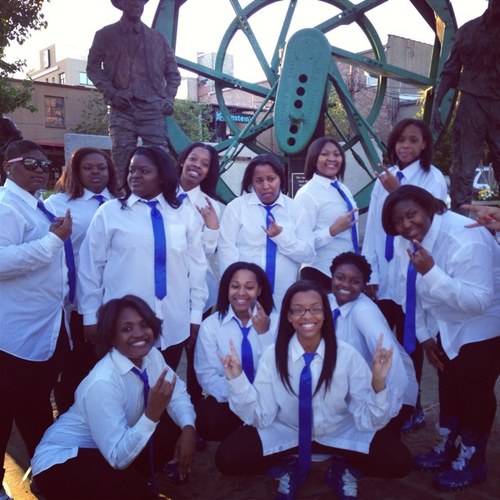 The BeauTAUful Ladies of The Zeta Mu Chapter of ΤΒΣ on the campus of Grambling State University founded Oct 22, 1978 #WorldFamed #MLITB #MOTS #GramFam