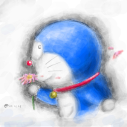 青いタヌキ型ロボット New50m Twitter