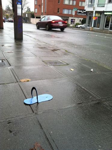 Because it's funny when you find shoes on the street and even funnier to think about how they got there. Submissions @ SolelyFoundShoe@gmail.com
