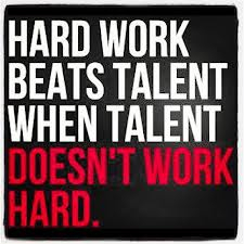 I'm working as hard as I can with the talent I've been given. Change won't happen until we stand up and speak out. Work hard to make a difference. I am.