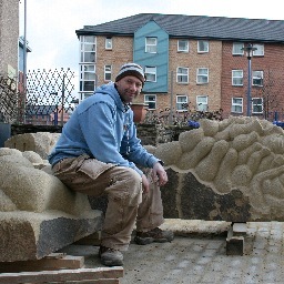 Sculptor - stone & wood carver and completely new to all this twit and facebook millarky.