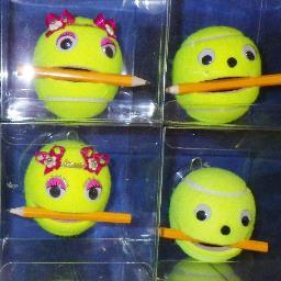 I am very creative, look what I did with the Tennis Ball. They all happy and smiling now :) BUY ONE FOR YOU!!!!!!