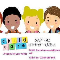 School Holiday Childcare with 'A nanny for your needs' Hertfordshire, Essex and North London