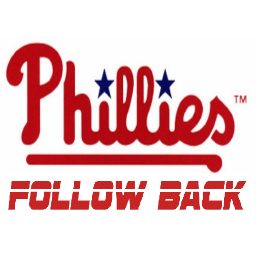 PhilsFollowBack's profile picture. An account to help Phillies fans find and follow one another. Followers of this account should follow each other. Spread the word to all other Phillies fans!