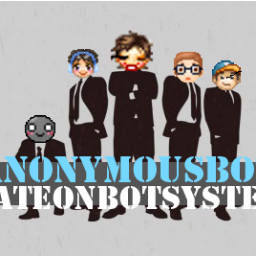 Anonymous_Nate's profile picture. 네이트온 봇 익명 봇 전용 트위터
익명 봇 트위터 관리자는 2명입니다.