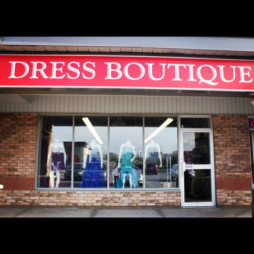 The Dress Boutique is a shop located in the heart of downtown Ajax, we carry dresses for every occasion, prom, grad, weddings, parties, or just for everyday!