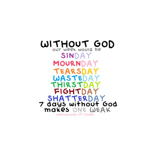 I love God.