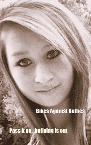 Join us at the Bikes Against Bullies ride for our dear friend Amanda Todd who passed away. FB Bikes against Bullies for more info