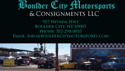 Boulder City Motorsports & Consignments LLC is a business of selling used and consigned boats, cars, recreational vehicles and ATV toys.