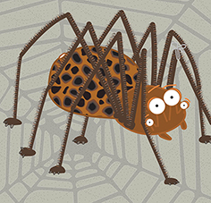 Spindler the Spider from the children's book series http://t.co/eXXIIizUYf THIS ACCOUNT IS NOW INACTIVE - head over to our authors page instead: @fi_woodhead