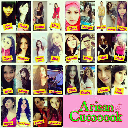 NEW ACCOUNT !! Follow us :)

• instagram : Arisan Cucoook
• Part 2 | 30 member
• Keep hedon and keep menter !! Yihaaaaaaaaaa ♥