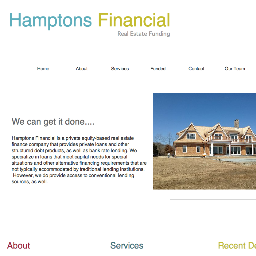 HamptonsFin's profile picture. Financing all real estate transactions, commercial and residential, land acquisitions, construction loans, conventional mortgage and hard money. ALL SIZES