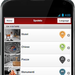 App YouCicero Spoleto is a travel guide for smartphones and tablets completely free, available in multiple languages for each operating system.
