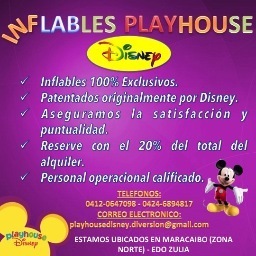 Somos una Empresa de alquiler de inflables infantiles para fiestas en Maracaibo. Tenemos mas de 5 años en el área de fiestas.
