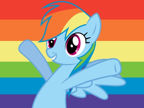 Follow me on twitter! Here to keep you updated on whats going on. I love to talk to you guys! Bringing entertainment to everypony! #RainbowDash (RP)