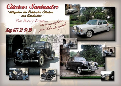 Alquiler Clásicos Santander de coches antiguos y clásicos .Bodas, congresos,eventos... Dispondrá de un servicio exclusivo.