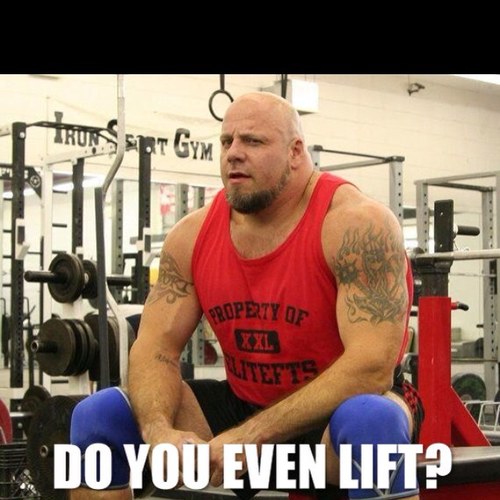 Two types of people, people who lift , and faggots who dont. #gymrat