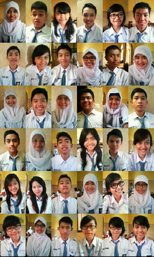 Unforgettable moments with 36 members. Mrs. Feri Yanti's children.