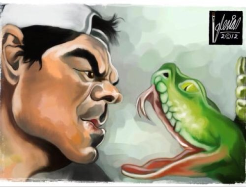 Profesor de tenis amante de los animales, hostia tú! una piton sjjrkd es muy dificil verla corre graba Nacho!,Nacho?? Graba gilipollas! Parodia? Si, puede ser.