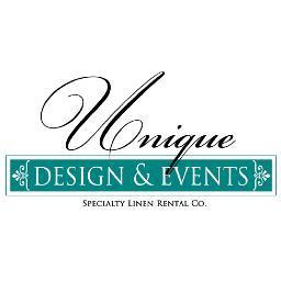 Unique Design & Events offers a vast array of the latest trends and unique styles in specialty linen and chair cover rentals.