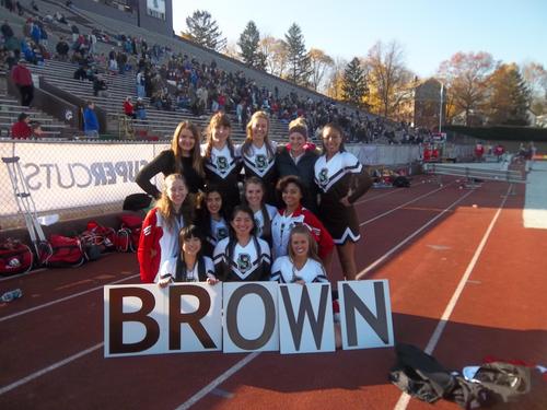 Brown Cheerleading is an open team. We are coached by New England Patriots Cheerleader, Stephanie Sanchez. We encourage all levels of experience. #GoBruno