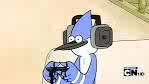 Estoy flojeando con rigby mi mejor amigo
