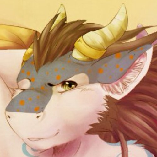 The horny side of scottish fluff dragon ;)