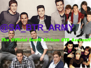 South African Big Time Rush Army. Devoted to four Amazing guys: Kendall, James, Carlos & Logan! Rushers all the way! :) We Follow Back!