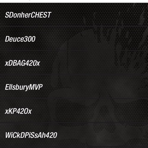 Call Of Duty Modern Warfare 3 clan of misled youth. Could give a shit what our K/D is. We're here to have fun!
