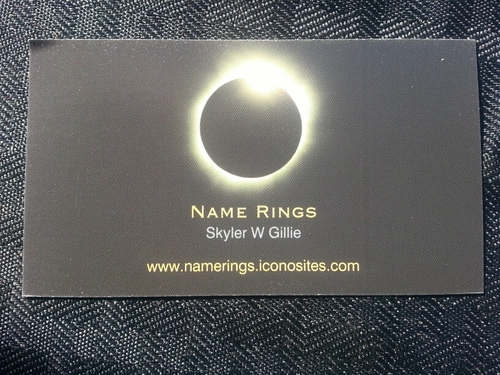 We sale Custom Name Rings.