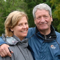Enthusiastic gardeners.  Planning blogs with ideas from 40 years' development.  Jenny takes tours to other gardens.  Both very active volunteers at the NGS.
