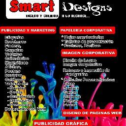 smartdesigns1's profile picture. Smart Designs : es una empresa dedicada al ámbito de la publicidad y diseño gráfico e impresión de artes gráficas en general. Con más de 10 años en el mercado