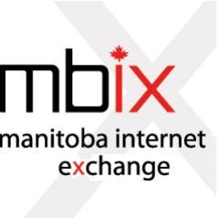 MBIX is the Manitoba Internet Exchange. Connect in 3 downtown Winnipeg locations. Root DNS, CDNs, and loads of capacity. Say 'em-bicks'