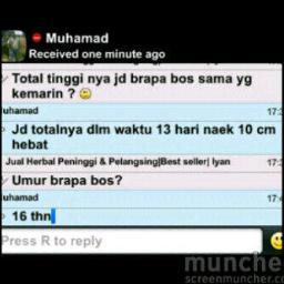 yang minat obat penambah tinggi. Kontak : 
sms : 08996667377
bbm : 26B4AC7B
