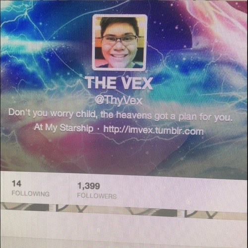 New twitter -- @ThyVex .