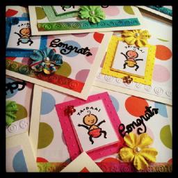 Freelance graphic designer. Paper Crafter. Creating fun, whimsical one-of-a-kind gift cards, gift/wine tags.