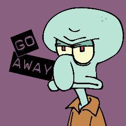 Squidward bekerja sebagai kasir di restoran cepat saji Krusty Krab, bersama dengan tetangganya yg dia anggap menyebalkan sehingga ia migrasi kemana pun ia suka.