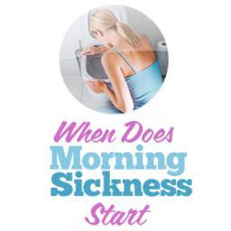 When does morning sickness start. Hey girls, get all the answers here, as well as some of the best ways to avoid morning sickness and stay slim while pregnant.