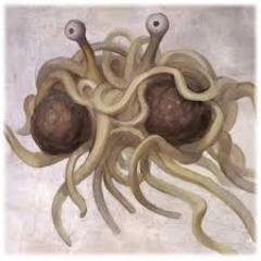 I'm the Flying Spaghetti monster and I'm writing the Pastafarian Bible... One tweet at a time.