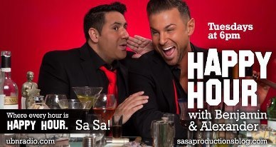 BoysofHappyHour's profile picture. Happy Hour w/ Ben & Alexander is an entertainment talk show broadcast from Sunset Gower Studios on Universal Broadcasting Network, KCAA NBC News 1050AM & iTunes
