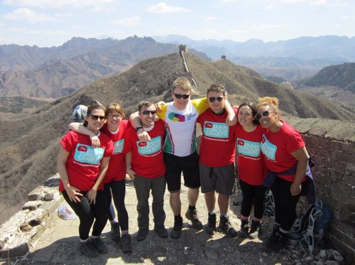 Kate, Sean, Jake, Nat, Charlotte, Naomi and James have trekked the Great Wall of China and have raised money for The Brain Tumour Charity.