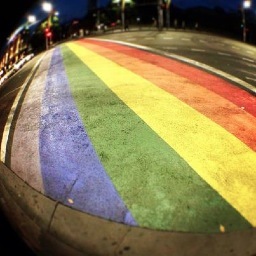 I was Sydney's first #rainbowcrossing. My colours may be gone, but I believe in #marriageequality for all.