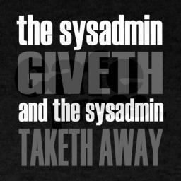 sys-admin, trying to give something back to the community
