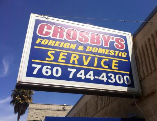 Crosby's Foreign & Domestic is an auto repair shop in this location for over 28 years specializing in German and other European vehicles.