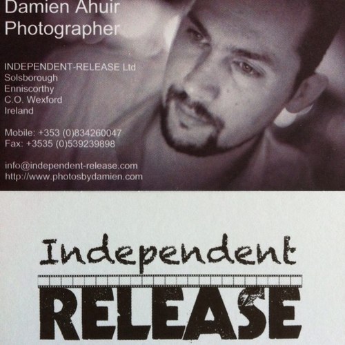 Irish/French Photographer trading as INDEPENDENT-RELEASE Ltd in Wexford, Republic of Ireland.