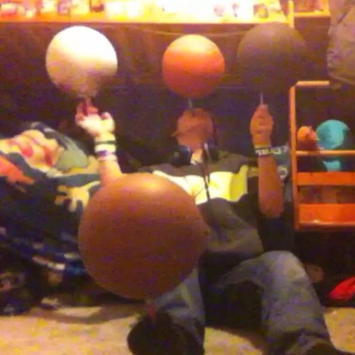 I am a 14 year old basketball freestyler! i can do many tricks! and I currently hold 2 world records!