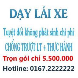 Học lái xe ôtô - Làm bằng lái B2 5.500.000VNĐ trọn gói. Thủ tục nhanh gọn, nộp hồ sơ đi học ngay ngày hôm sau. Đảm bảo đỗ 100% Hotline 0167.2222222