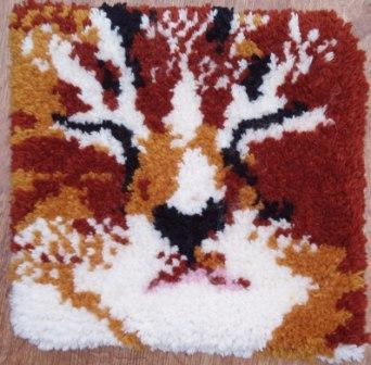 I latch hook, paint, applique and do loopy knits. Please look at my Folksy page.